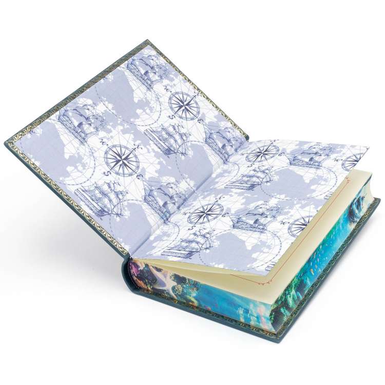 Подарочная книга Тайна двух океанов, Григорий Адамов в кожаном переплете фото 6
